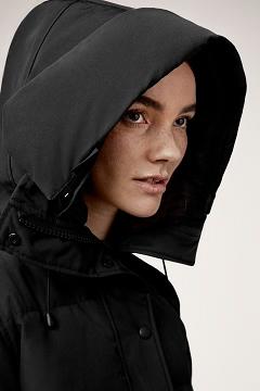 Chamarras Canada Goose Mujer Mexico - Shelburne Abrigos Negros NG5890372